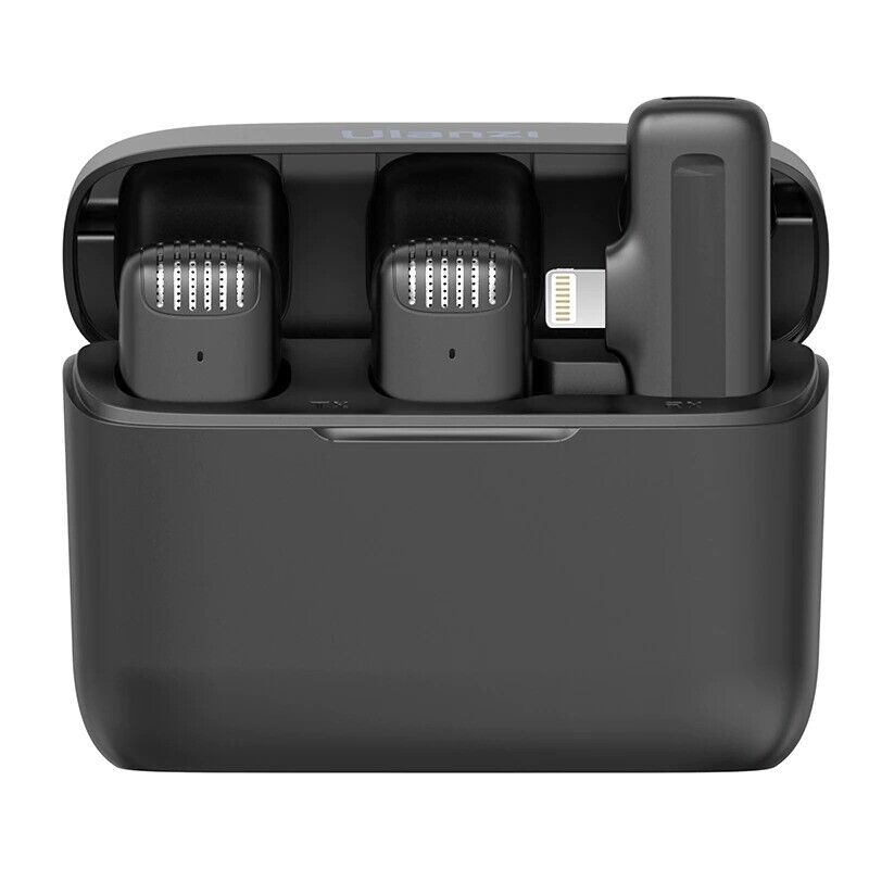 New Ulanzi J12 Wireless Lavalier Microphone System Audio Video Voice Recording Mic