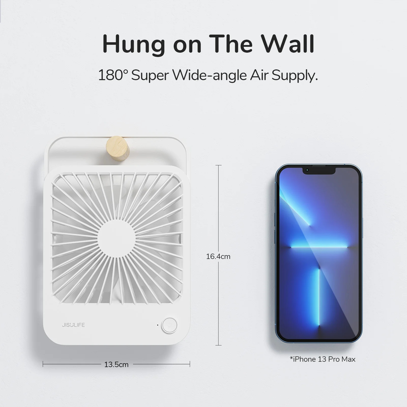 JISULIFE Portable Small Desk Fan Ultra Quiet Table Fan USB Rechargeable Cooling Fan