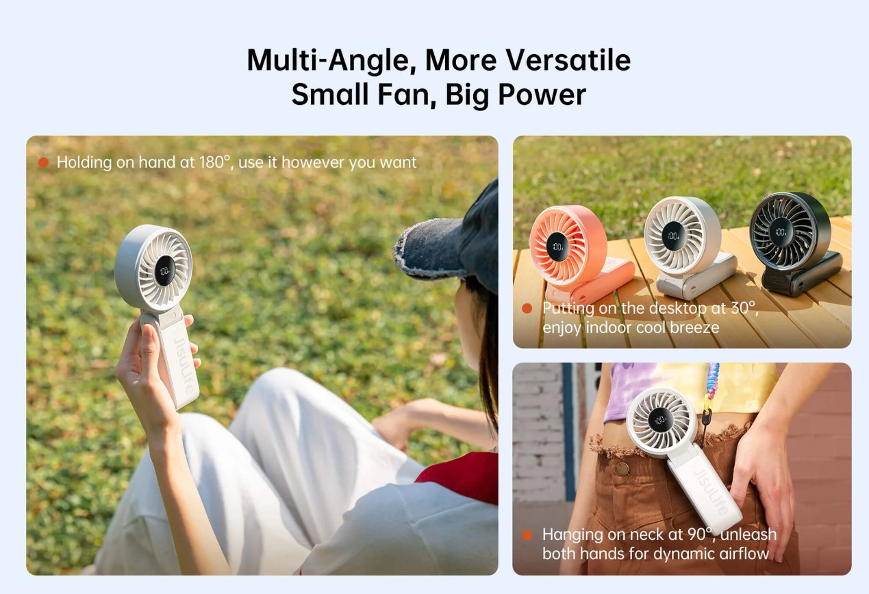 2024 New JisuLife Portable Handheld Fan Life7