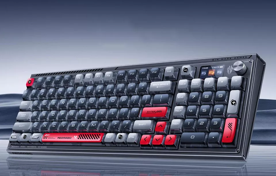 New Nubia Red Magic Wired Wireless Bluetooth Tri-mode RGB Gaming Mechanical Keyboard