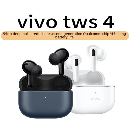 New vivo TWS 4 TWS Earphone 55dB Active Noise Cancelling Wireless Bluetooth 5.4 Headphone 45 Hours Battery Life