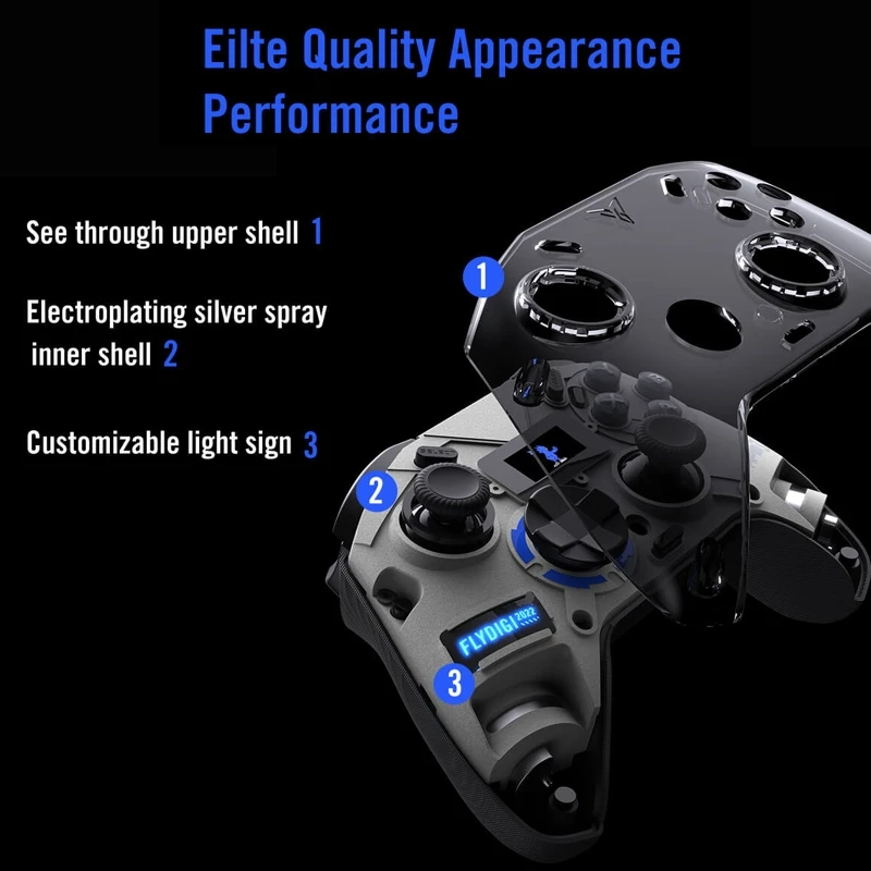 New Flydigi Apex 3 Gaming Controller Vibration Joystick Gamepad Support Motion-sensoring Game Handle