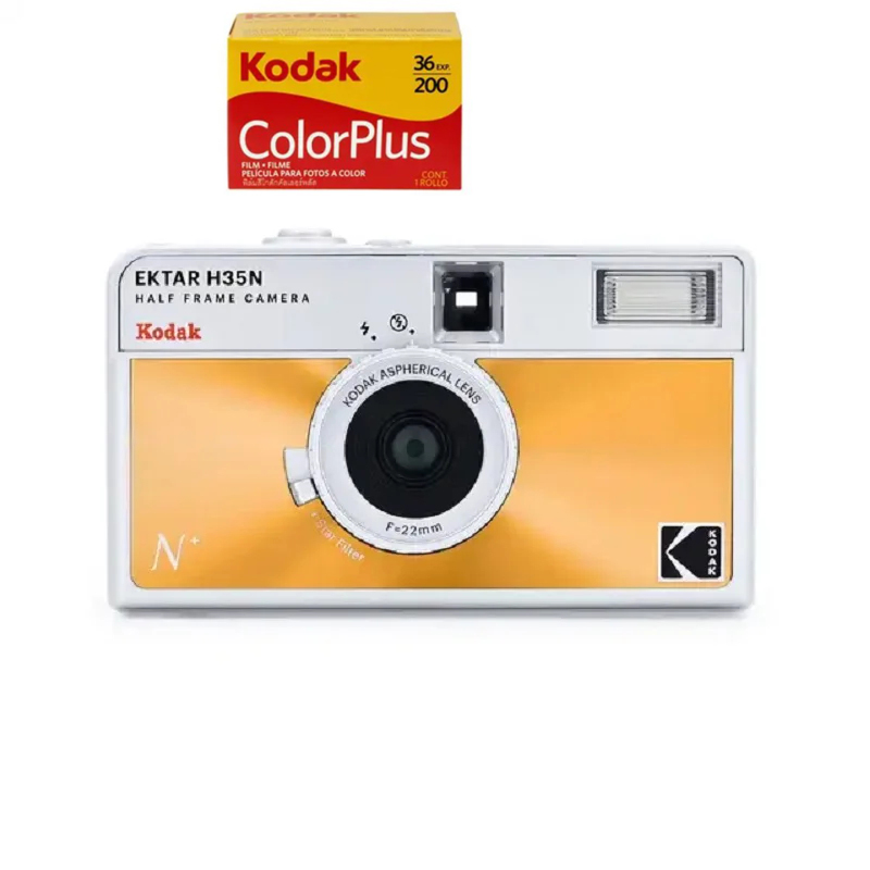 New Kodak 35mm Film Camera KODAK EKTAR H35N Half Frame Camera Reusable Film Camera With Flash Light