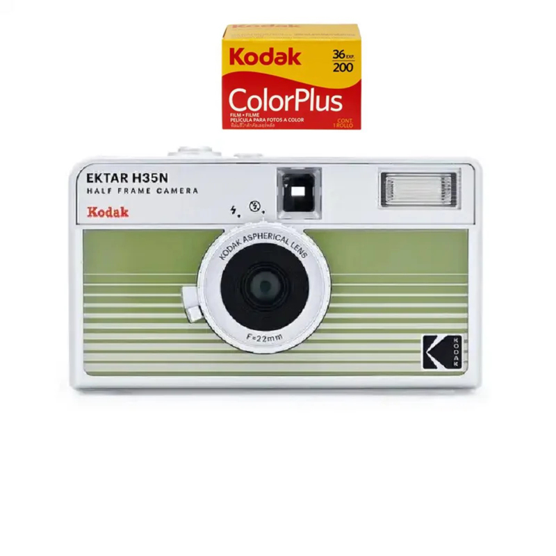 New Kodak 35mm Film Camera KODAK EKTAR H35N Half Frame Camera Reusable Film Camera With Flash Light