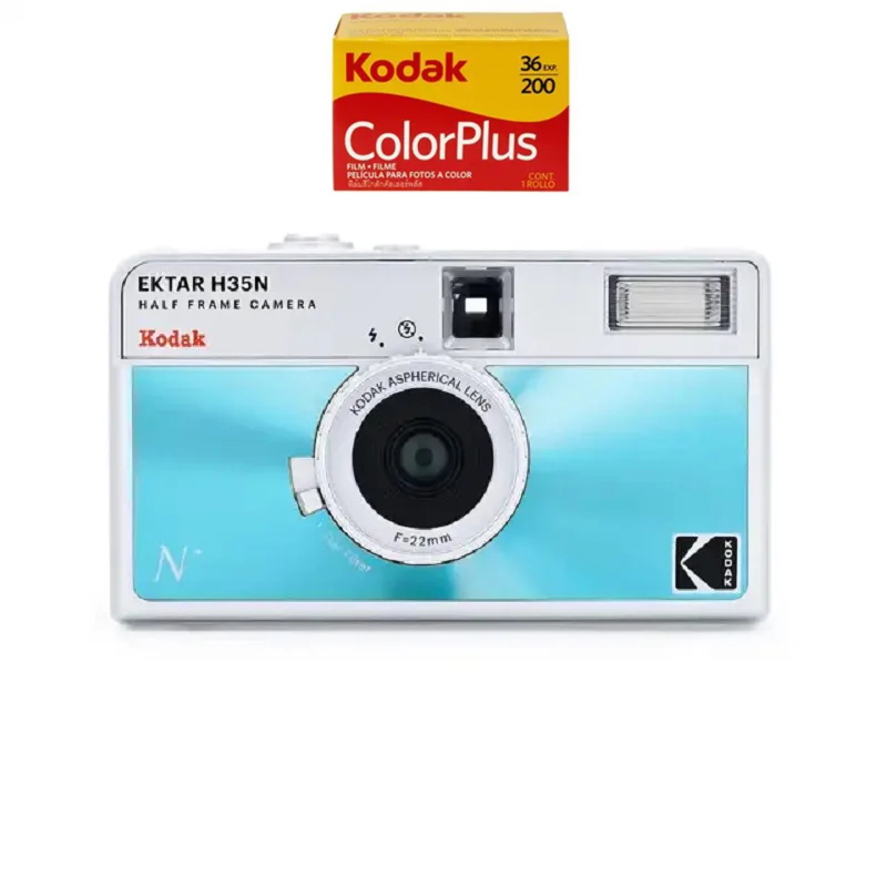 New Kodak 35mm Film Camera KODAK EKTAR H35N Half Frame Camera Reusable Film Camera With Flash Light