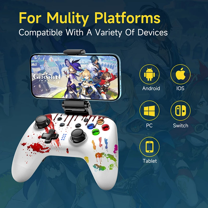 EasySMX 9124 Pro Bluetooth Gamepad Wireless Controller for Nintendo Switch Windows PC Phone Smart TV MacOS Hall Effect