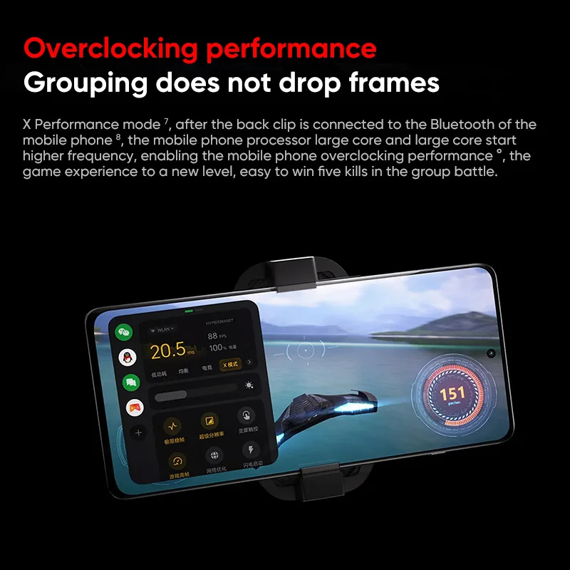 NEW OnePlus 27W Freezing Point Cooling Back Clip High Power Low Noise Double Refrigeration Mobile Phone Game Cooler