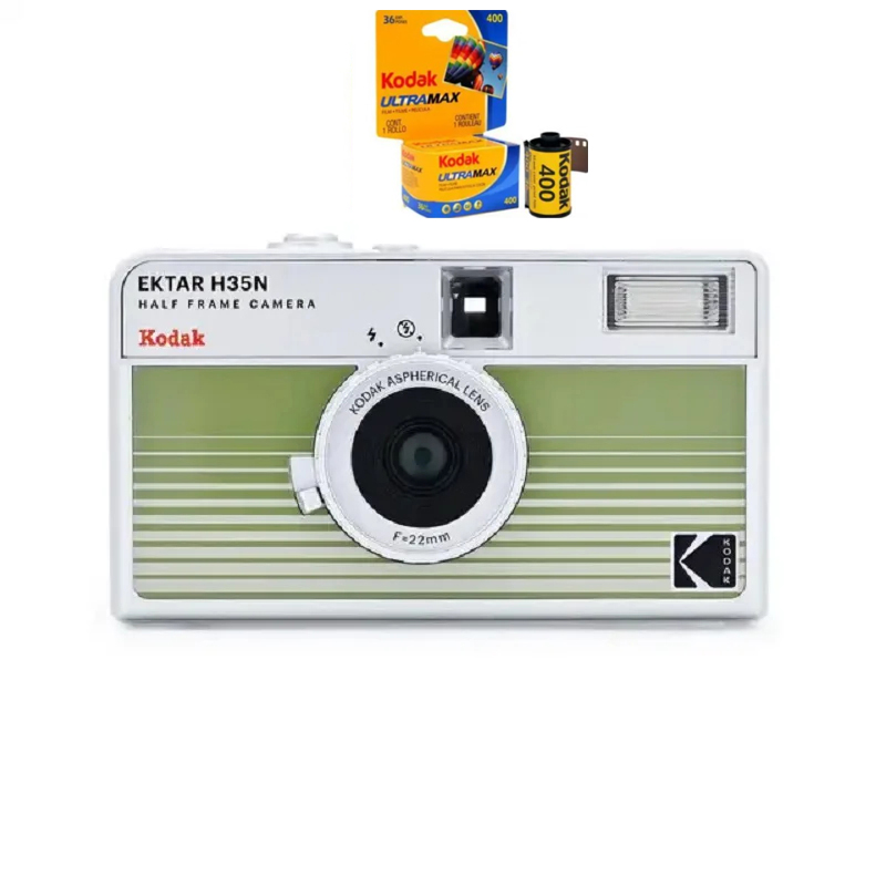 New Kodak 35mm Film Camera KODAK EKTAR H35N Half Frame Camera Reusable Film Camera With Flash Light