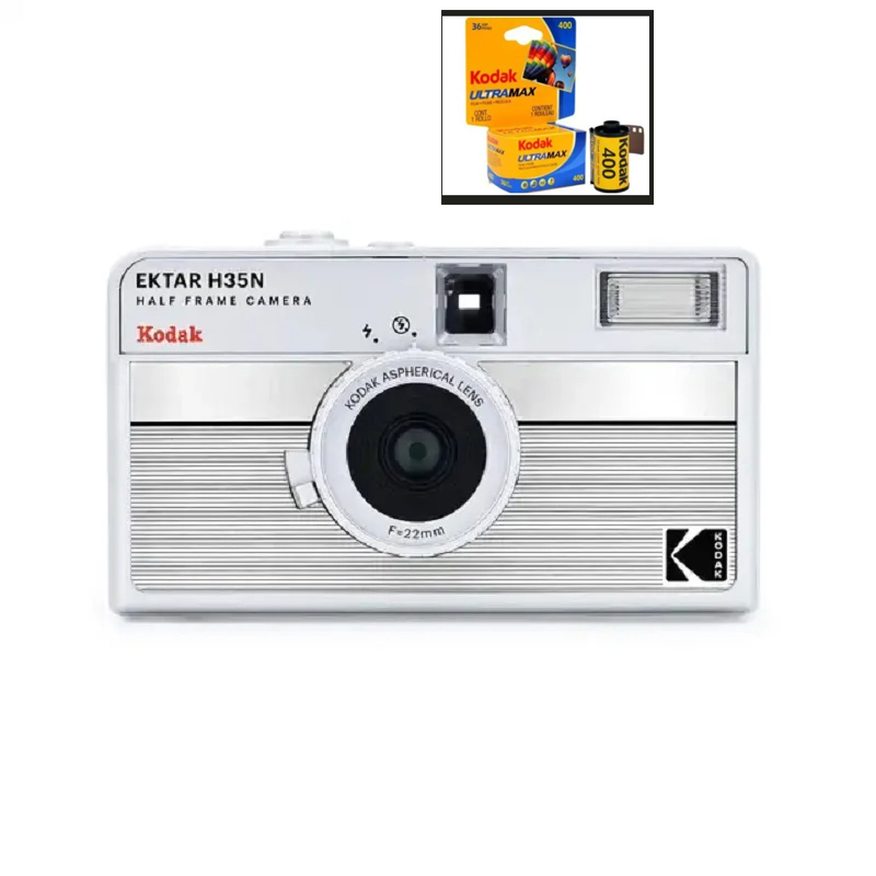 New Kodak 35mm Film Camera KODAK EKTAR H35N Half Frame Camera Reusable Film Camera With Flash Light