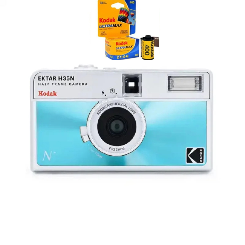 New Kodak 35mm Film Camera KODAK EKTAR H35N Half Frame Camera Reusable Film Camera With Flash Light