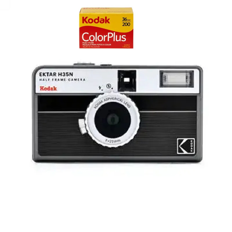 New Kodak 35mm Film Camera KODAK EKTAR H35N Half Frame Camera Reusable Film Camera With Flash Light