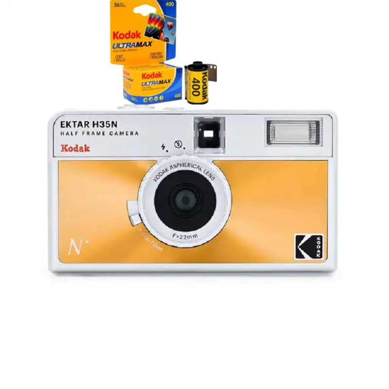 New Kodak 35mm Film Camera KODAK EKTAR H35N Half Frame Camera Reusable Film Camera With Flash Light