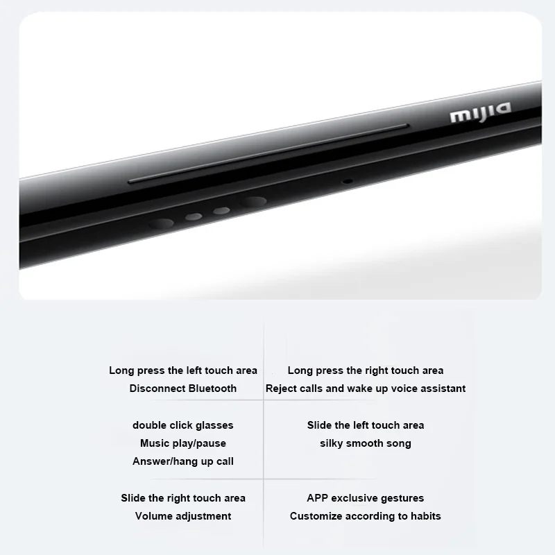 New Xiaomi Mijia Smart Audio Glasses Joyful Edition Call Noise Reduction Bluetooth Headset Audio Glasses