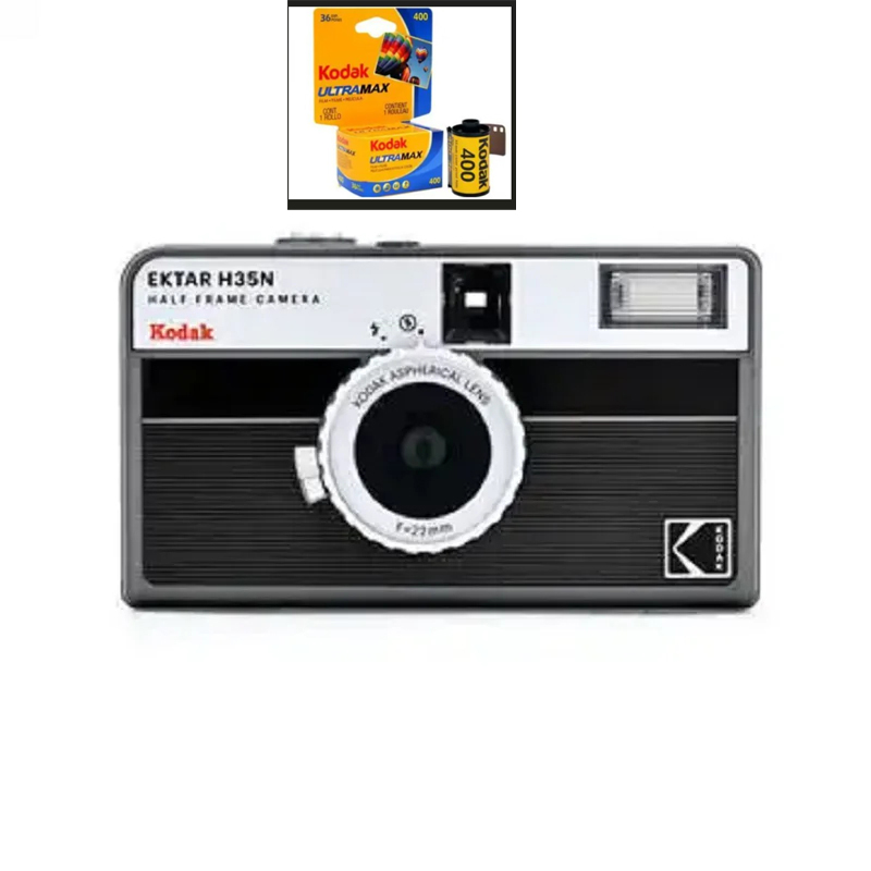 New Kodak 35mm Film Camera KODAK EKTAR H35N Half Frame Camera Reusable Film Camera With Flash Light