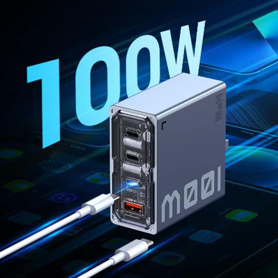 New Nubia 100W 4 Ports GaN Wall Charger + USB-C Cable For Nubia Z50S Pro iPhone 15