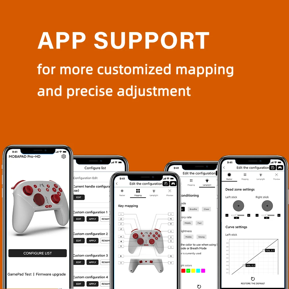 NEW MOBAPAD Mechanical Switch Joystick Mechanical/Gamepad Vibration Controller Nintendo Switch Game Console