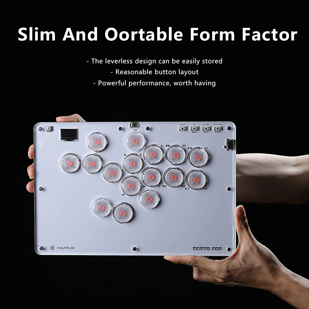 Haute Pro Joystick Hitbox Keyboard Arcade Stick Controller For PS4/PS3//Switch/Steam Mini Arcade Hitbox Controller Fight Sticks PC