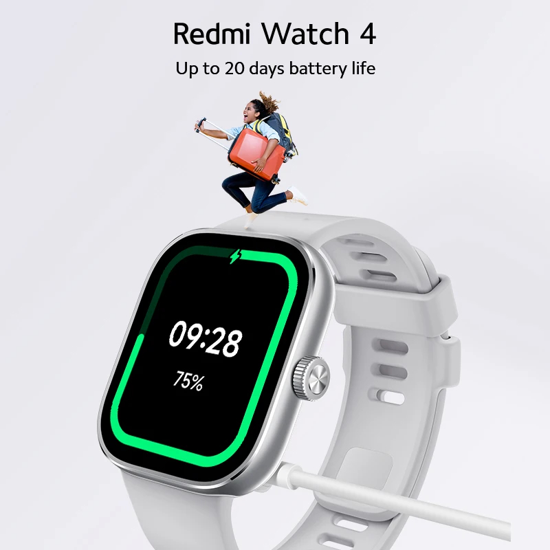 NEW Xiaomi Redmi Watch 4 1.97'' Bluetooth Smartwatch Health Monitor NFC GPS - GLOBAL VERSION