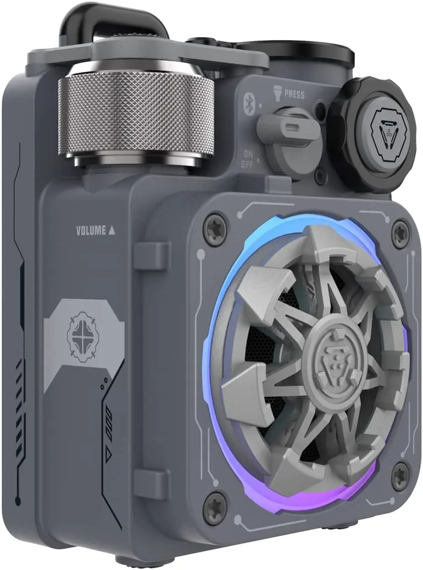 NEW Muzen Cyber Cube-Pro Bluetooth Speaker Bluetooth 5.0 Portable Speaker with Fidget Spinner Crystal Clear Sound