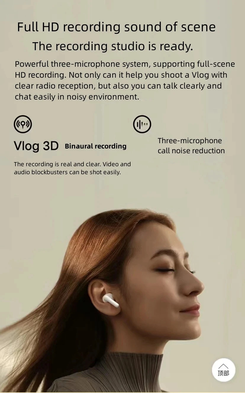 vivo TWS 3 Bluetooth Wireless Earphone 360° Audio 48dB Active Noise Cancelling up to 40 hours