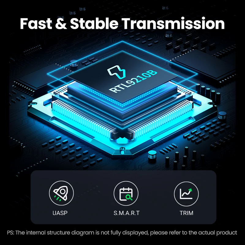 NEW UGREEN M2 SSD Case M.2 NVMe SATA SSD Enclosure Adapter 10Gbps USB 3.2 Gen2 USB C External Enclosure