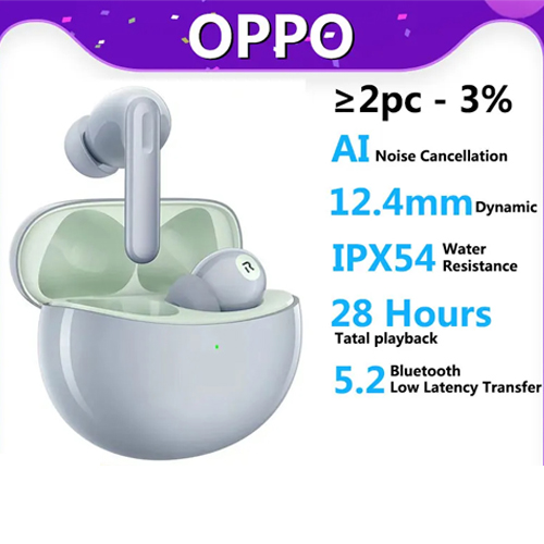 Oppo Enco Air2 Pro Bluetooth5.2 Earphone ANC Active Noise Cancel 12.4mm Deep Bass Booster IP54