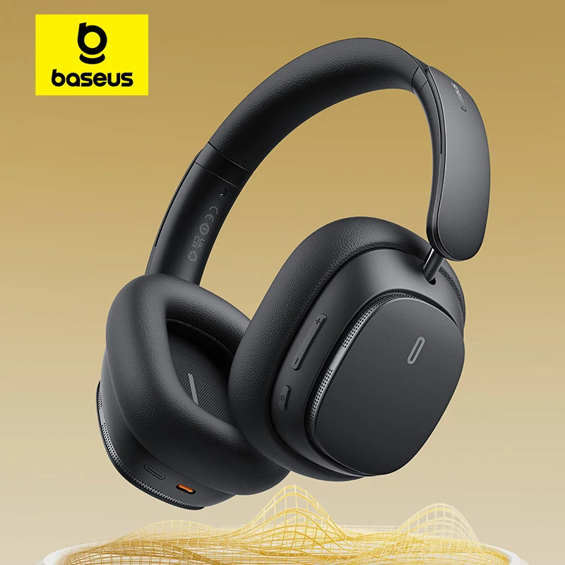 Baseus Bowie H1 Pro ANC Wireless Headphone Hybrid -48dB Active Noise Cancellation Bluetooth Headset
