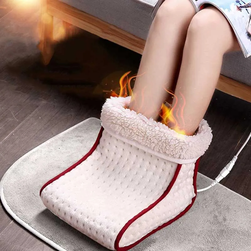 Cosy Heated Electric Warm Foot Warmer Washable Heat 5 Modes Heat Settings Warmer Cushion Thermal Foot Warmer Massager Relax