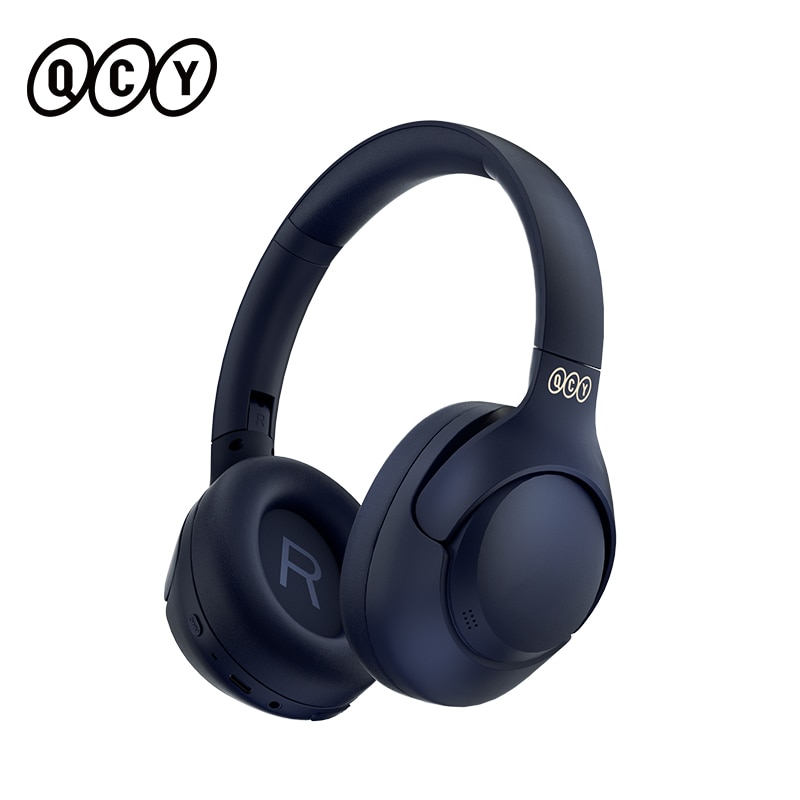 New QCY H3 ANC Wireless Headphones Bluetooth 5.3 Hi-Res Audio Over Ear Headset 43dB Hybrid Active Noise Cancellation Earphones 70H