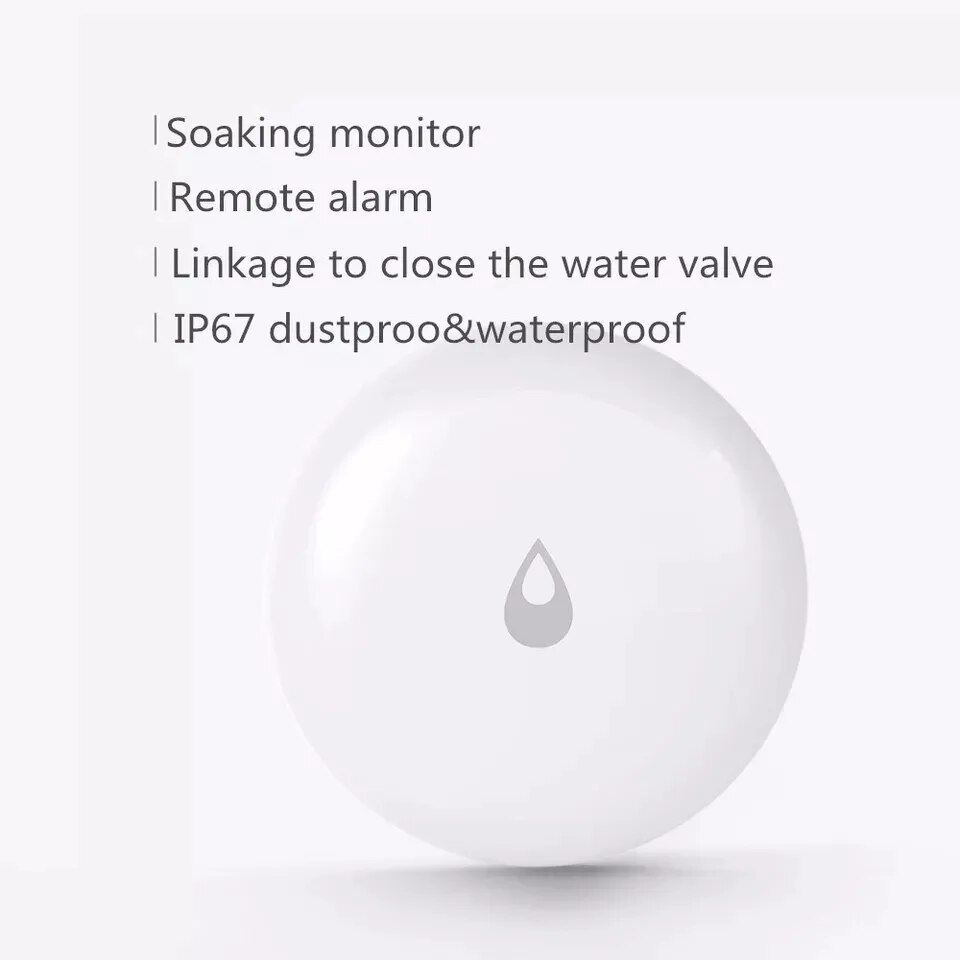 Aqara IP67 Water Immersing Sensor Zigbee Flood Water Leak Detector Alarm Security Soaking Sensor Waterproof