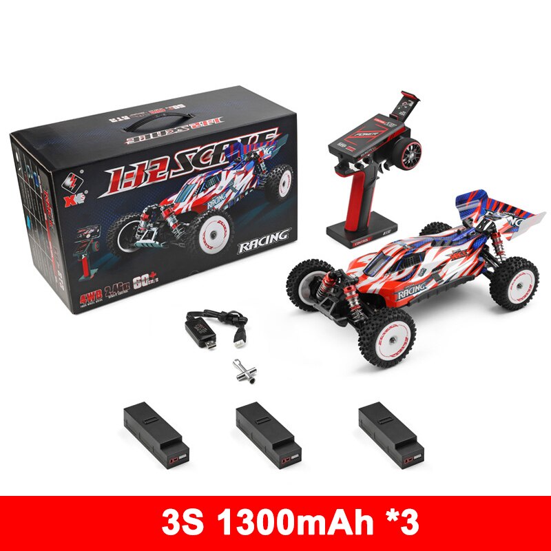 New Wltoys 124008 V8 1/12 2.4G Racing RC Cars 4WD Brushless Motor 60Km/H High Speed Remote Control Car Off-road Drift Toys