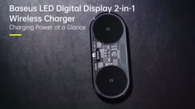 Baseus 20W Dual Qi Wireless Charger Pad 2 in 1 Induction Wireless Fast Charger