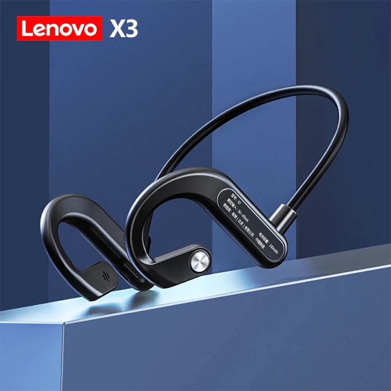 Lenovo Bone Conduction Earphones X3 Pro Bluetooth Hifi Ear-hook Wireless Headset