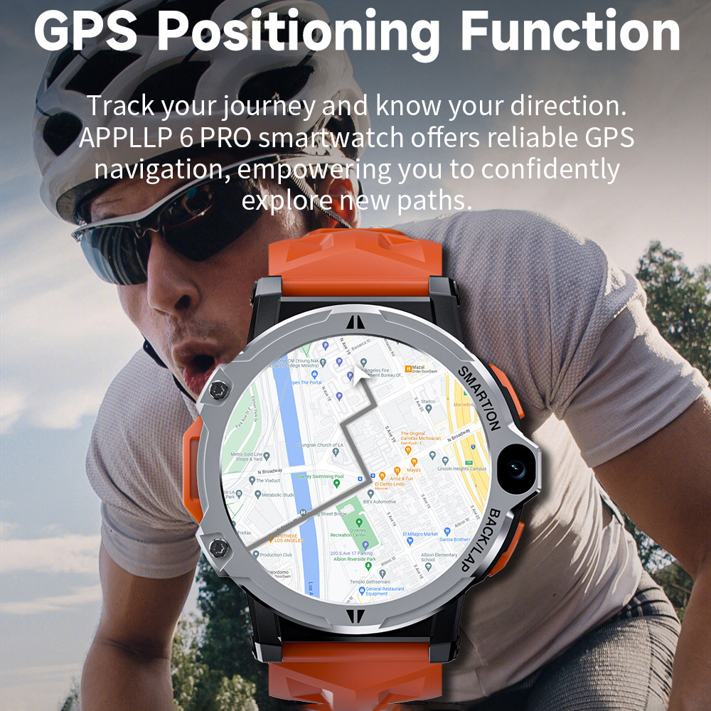 NEW LOKMAT APPLLP 6 Pro Smart Watch 3G+64G Dual Camera Face Recognition GPS