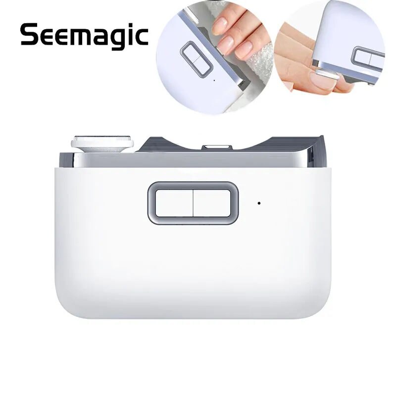 Youpin Seemagic 2in1 Electric Polishing Automatic Nail Clippers with Light Trimmer Nail Cutter