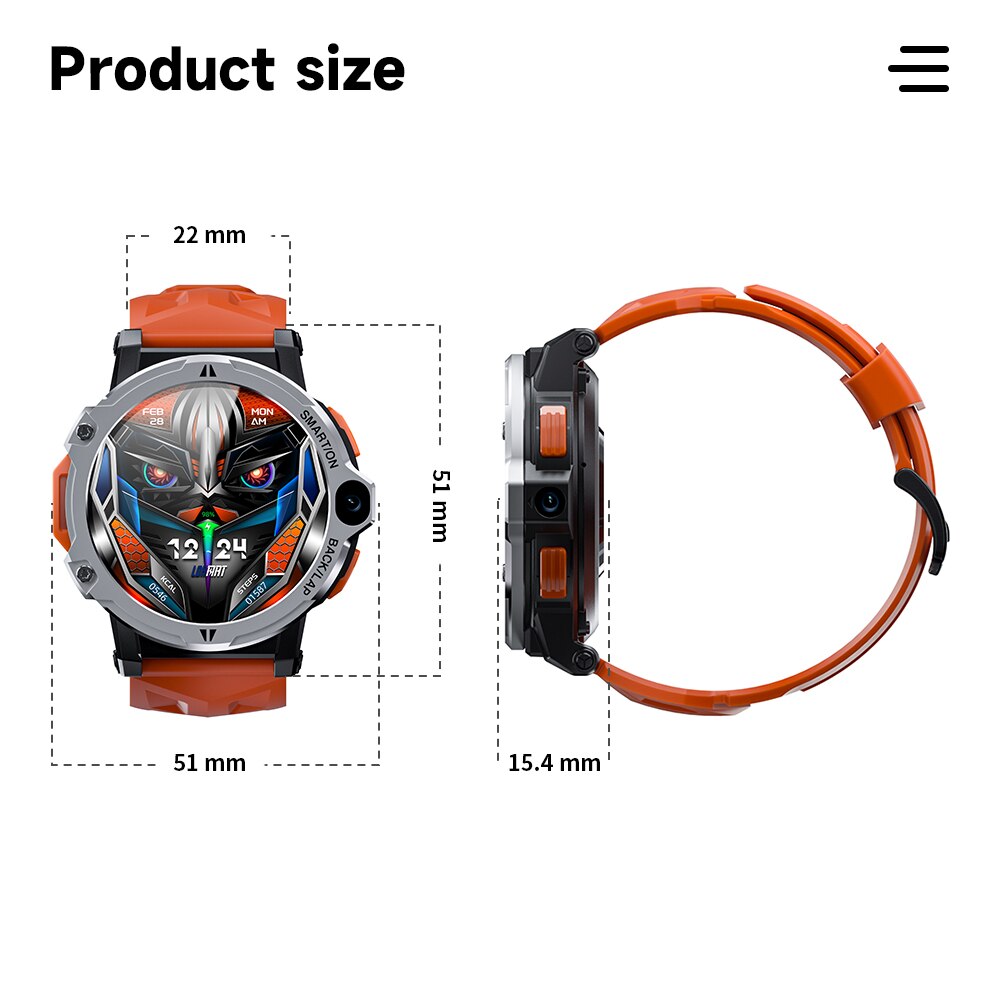 NEW LOKMAT APPLLP 6 Pro Smart Watch 3G+64G Dual Camera Face Recognition GPS