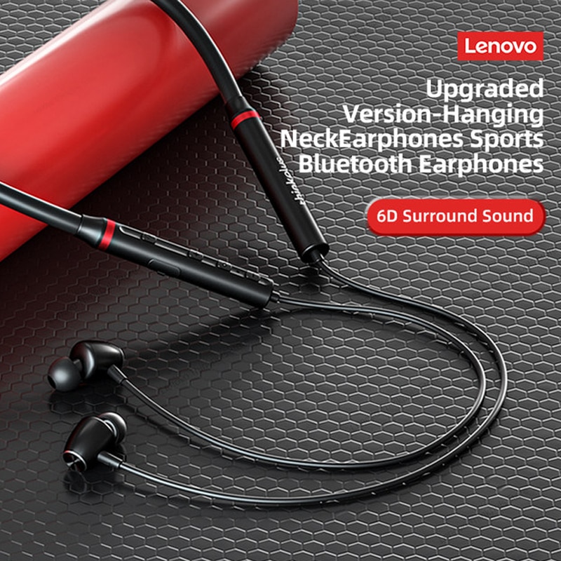 Origial Lenovo HE05X Bluetooth Earphones Waterproof Neckband Sports Headphone