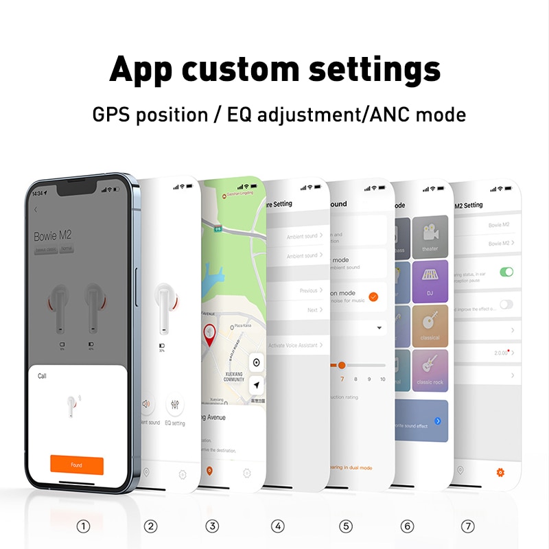 Baseus Bowie M2 ANC TWS Bluetooth 5.2 Earphones Active Noise Cancelling Headphones