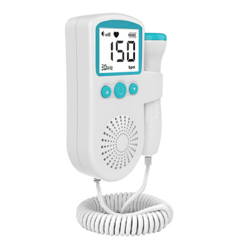 Fetal Doppler Detector Baby Heart Beat Rate Probe Prenatal Monitor Ultrasonic P3