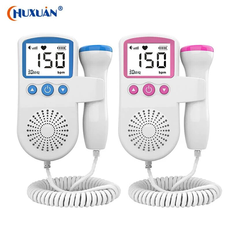 Fetal Doppler Detector Baby Heart Beat Rate Probe Prenatal Monitor Ultrasonic P3