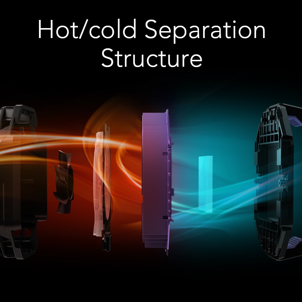 New Black Shark FunCooler 3 Pro / 2 Pro Phone Cooler 20W Power Temperature Display RGB for Gaming Phone