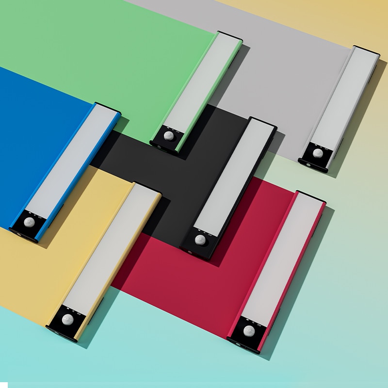 New Yeelight Motion Sensor Closet Light Dimmable Rechargeable LED Induction Night Lamp Kitchen Corridor Cabinet Wardrobe Light Bar