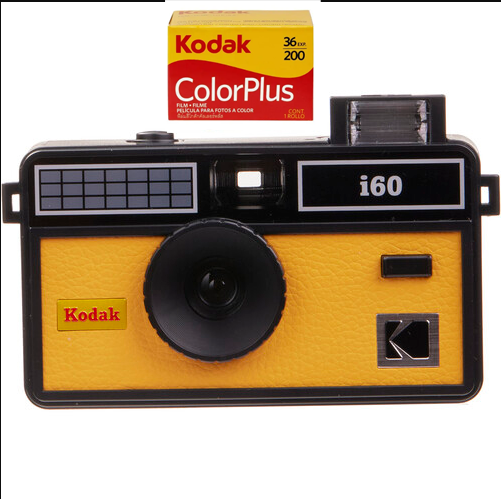New Kodak i60 35mm Film Camera Retro Film Camera Non-Disposable Camera Strap Flash And Optional