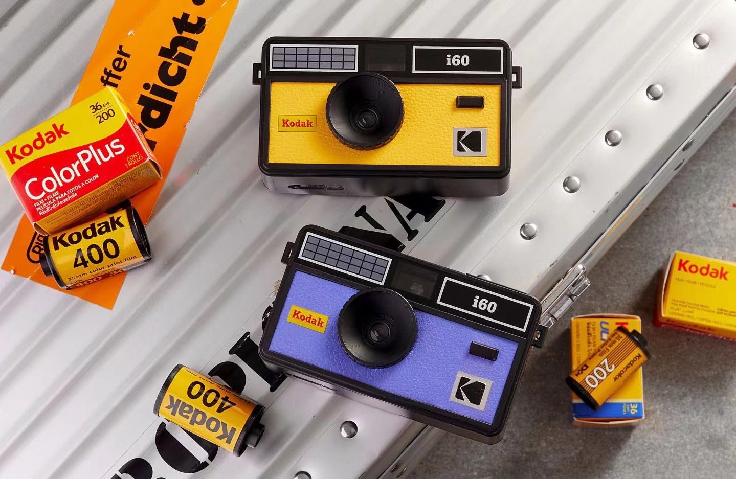 New Kodak i60 35mm Film Camera Retro Film Camera Non-Disposable Camera Strap Flash And Optional