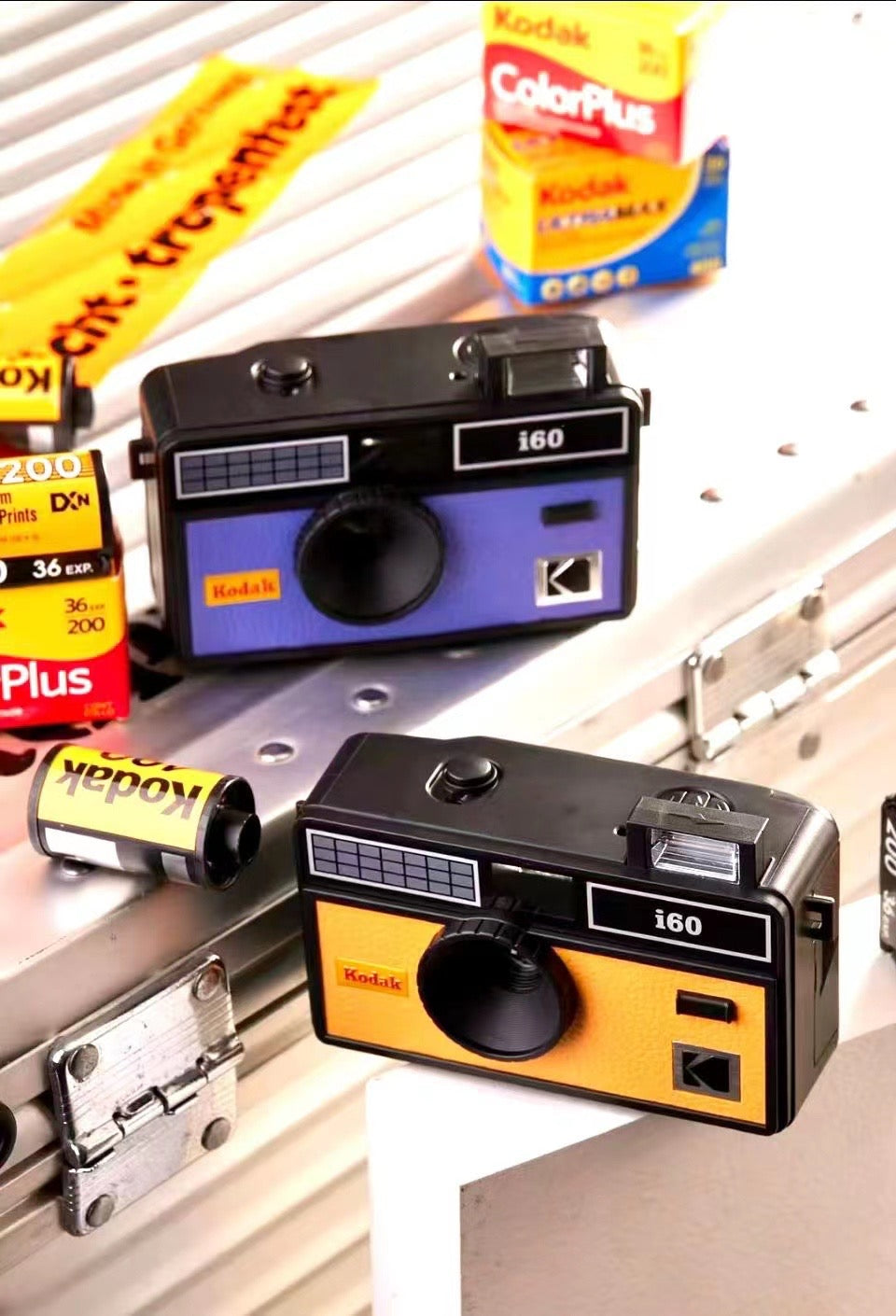 New Kodak i60 35mm Film Camera Retro Film Camera Non-Disposable Camera Strap Flash And Optional