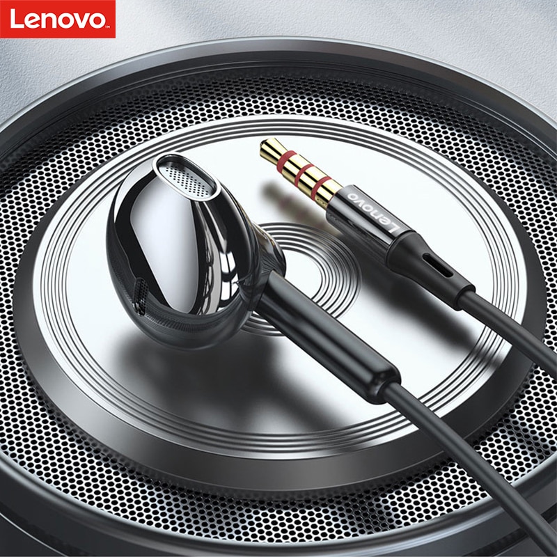 Lenovo XF06 Wired Headphones Noise Canceling In-Ear Headset Wired Earphones with Mic