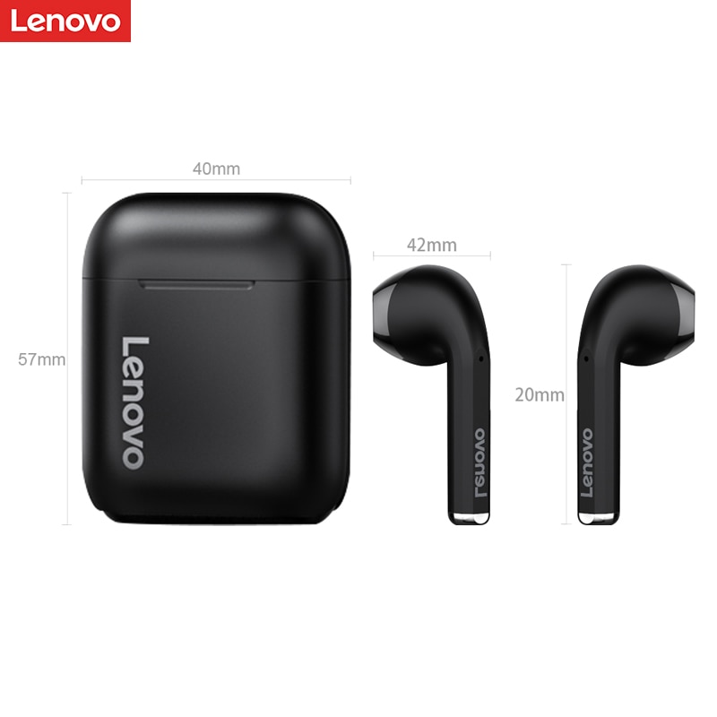 Lenovo LP2 TWS Bluetooth 5.0 Earphone Wireless Charging Box Headphone Stereo Earbud