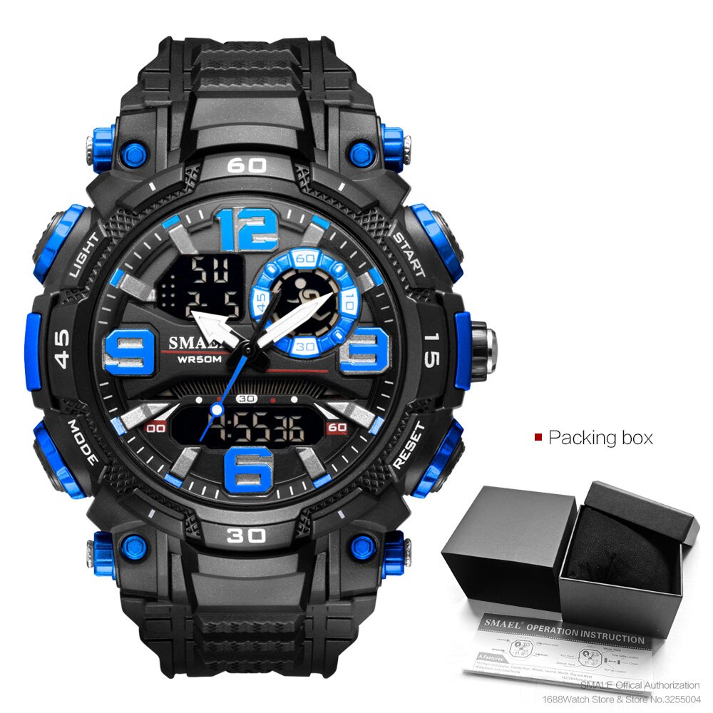 SMAEL New Digital Watch Military Sport Waterproof Wristwatch Quartz Watches