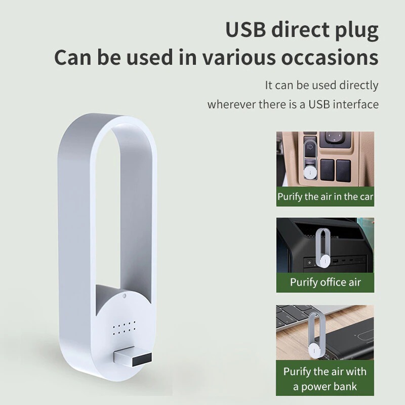 Xiaomi Anion Air Purifier Dust Cigarette Smoke Remover Portable Safety Silent Negative Ion Generator