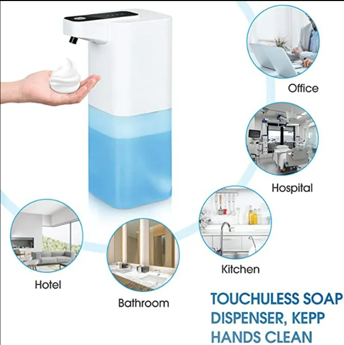 Electric Foam Liquid Soap Dispenser Automatic Soap Dispensers Handwash for Bathroom Touchless Dish Soap Dispenser